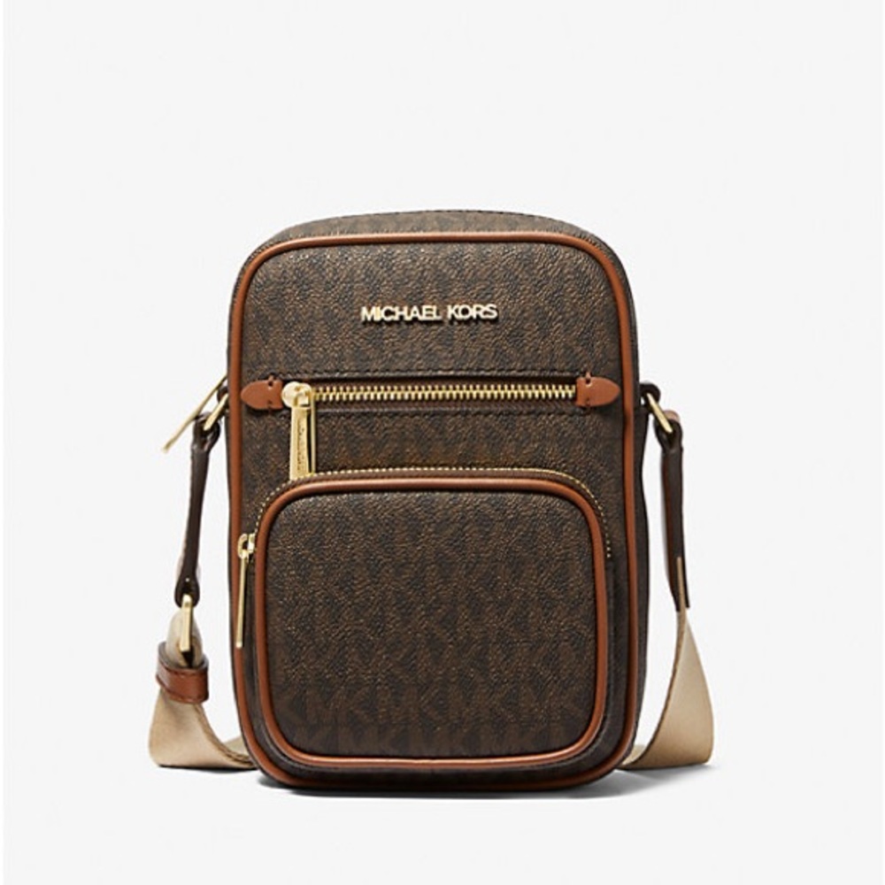 Michael Kors Jet Set Medium Signature Logo Crossbody Bag